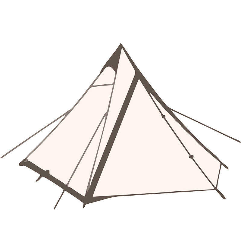 Lätt indisk camping regntät pyramidtält