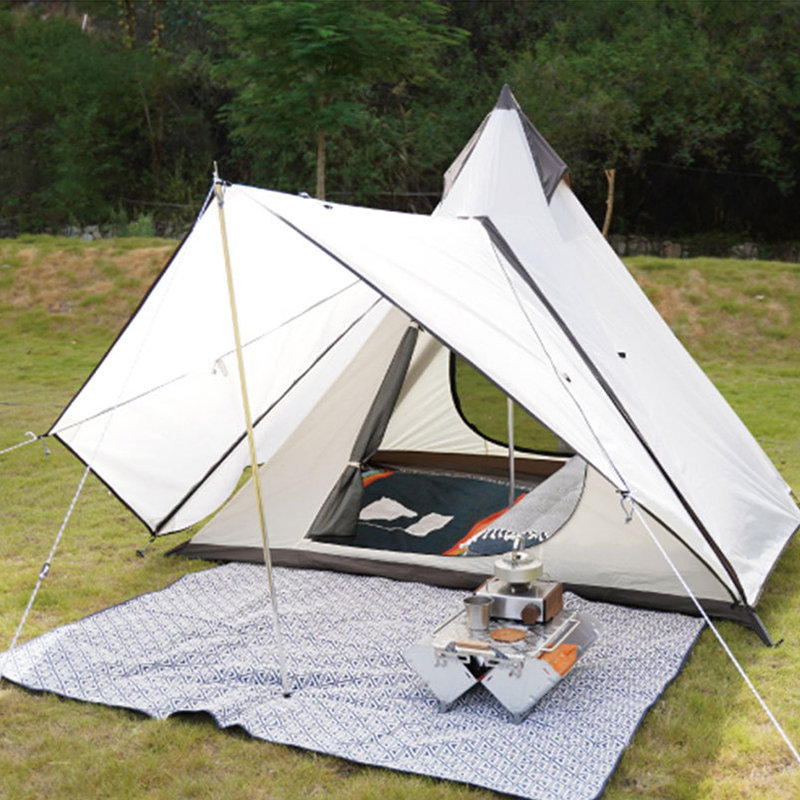Lätt indisk camping regntät pyramidtält